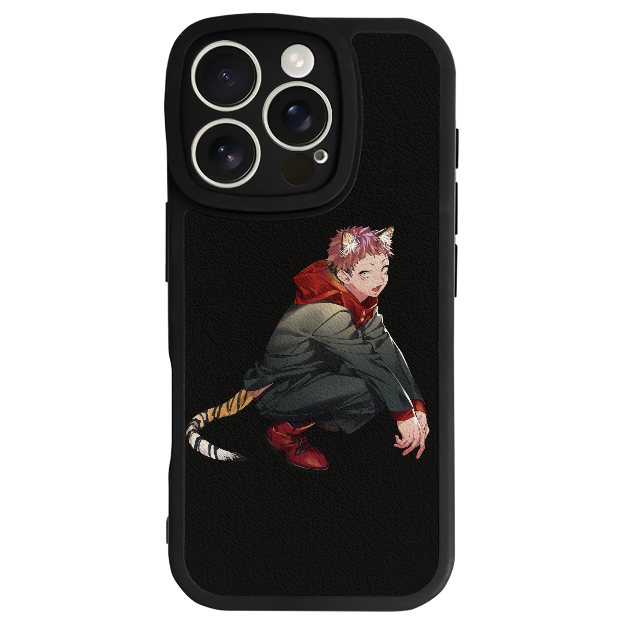 （画像用） 呪術廻戦 Jujutsu Kaisen 【iPhone 16シリーズ対応】シリコンスマホケース（レザー調） 材質：シリコン